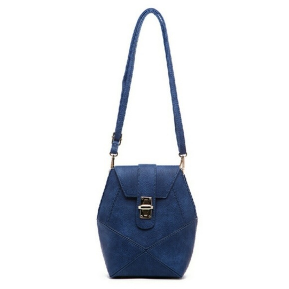 CLEARANCE! Pink Haley Frida Crossbody in Blue - Picture 2 of 6